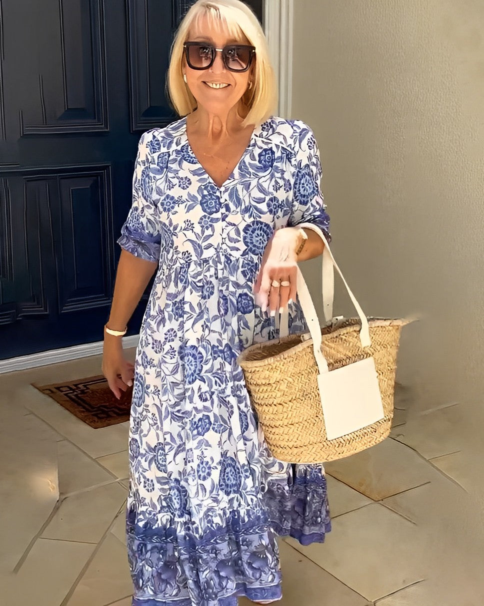 Keisha | Graceful V-Neck Dress