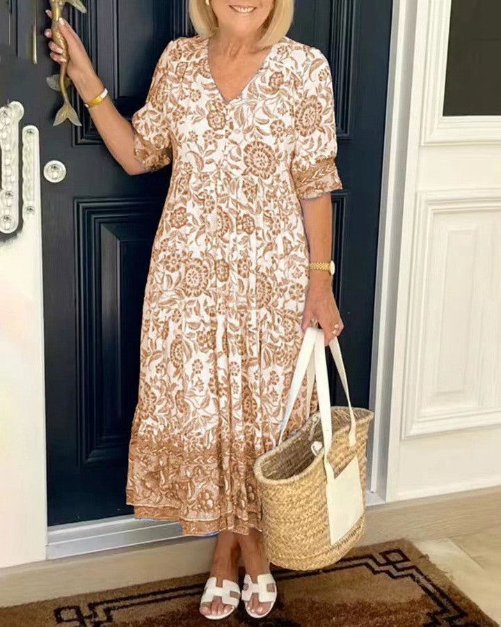 Keisha | Graceful V-Neck Dress