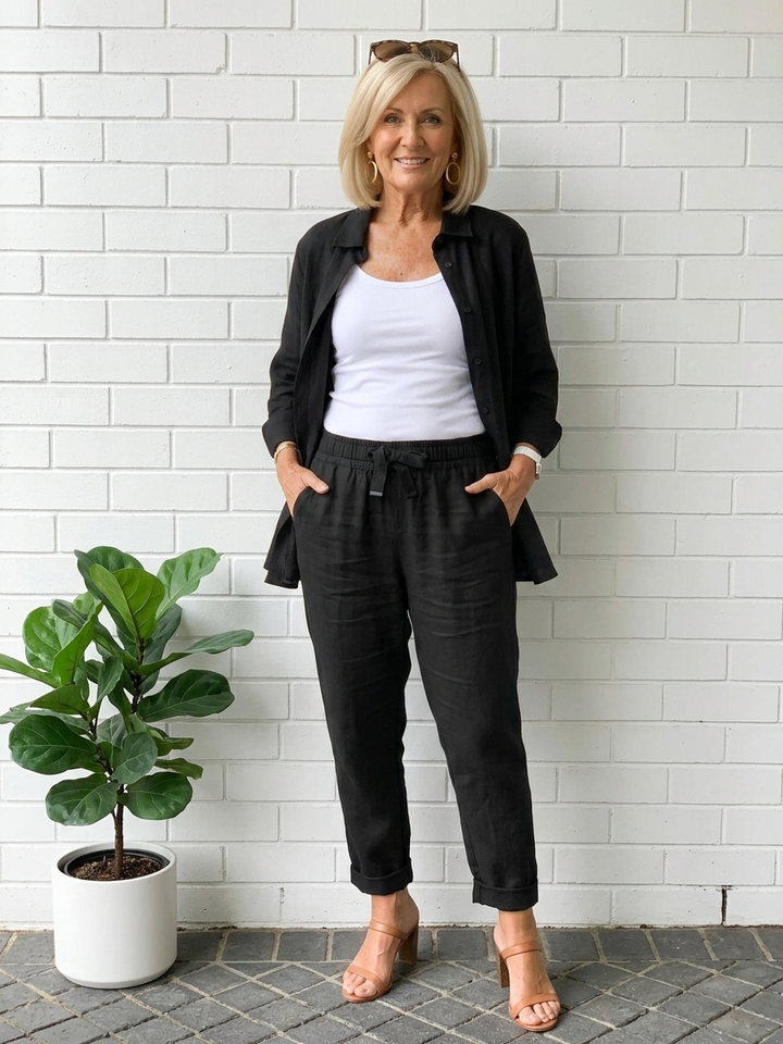 The Eloise — Linen Shirt & Trouser Set