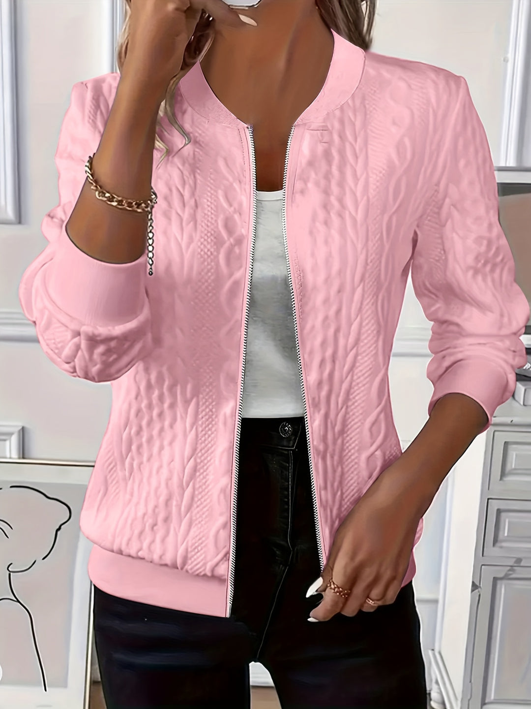 Elegant Zip Jacket – Fall/Winter Essential