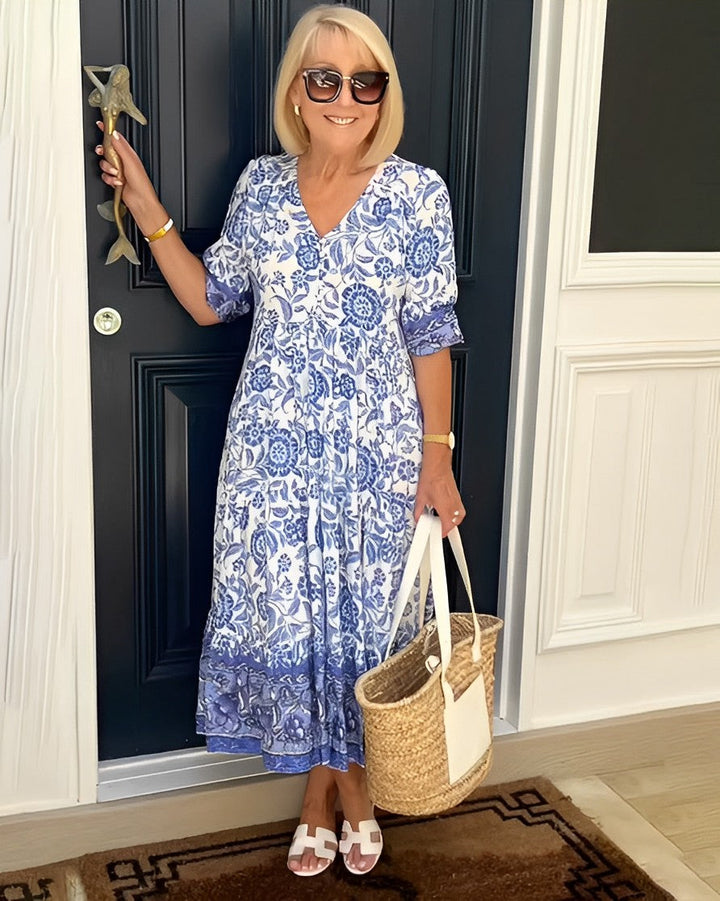 Keisha | Graceful V-Neck Dress