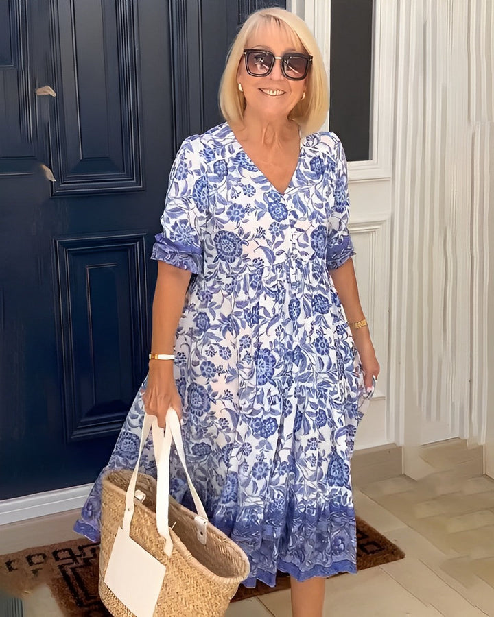 Keisha | Graceful V-Neck Dress