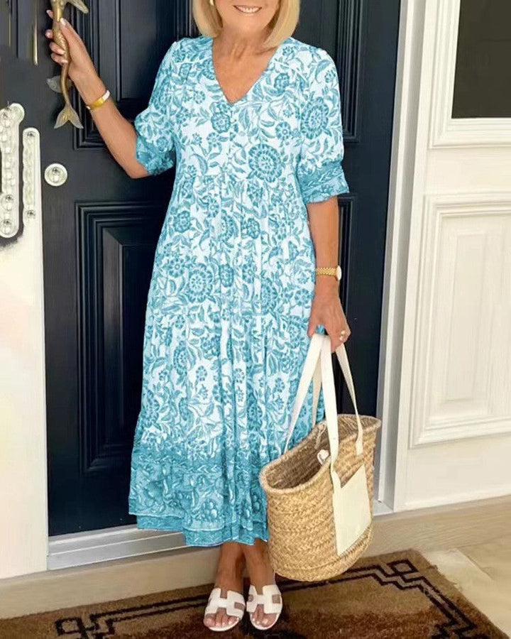 Keisha | Graceful V-Neck Dress
