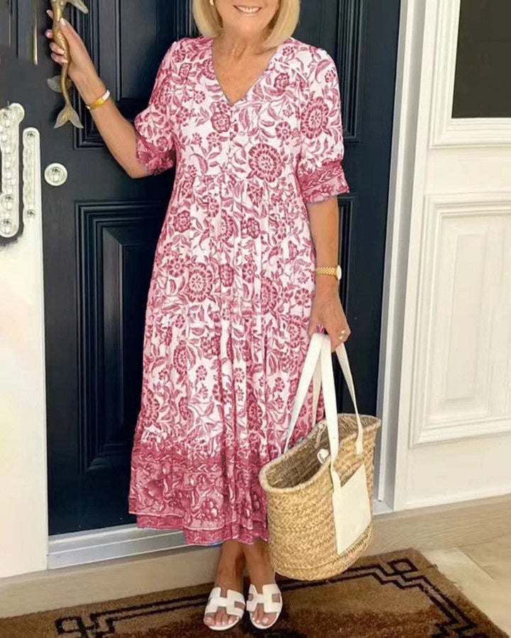 Keisha | Graceful V-Neck Dress