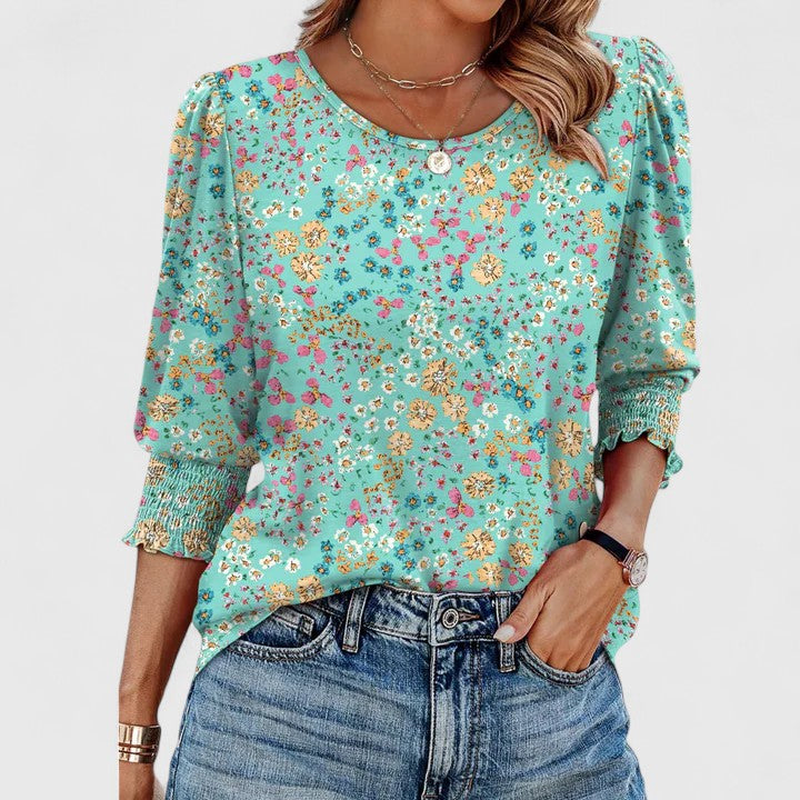 Annie | Elegant Smocked Top