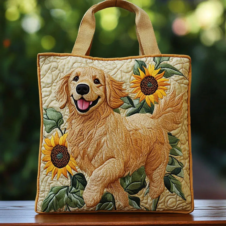 Dog Lover Quilted Tote Bag