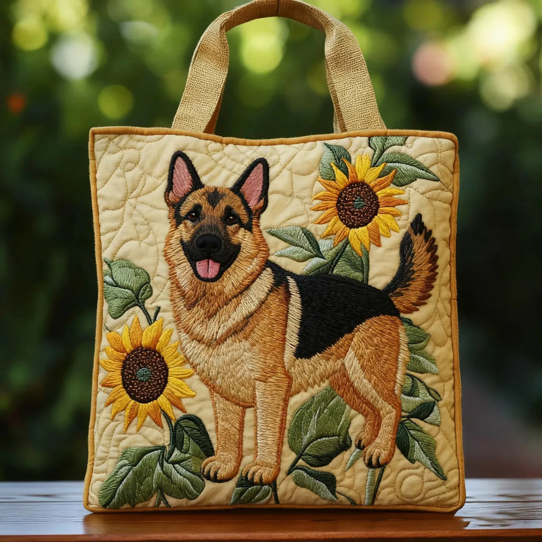 Dog Lover Quilted Tote Bag