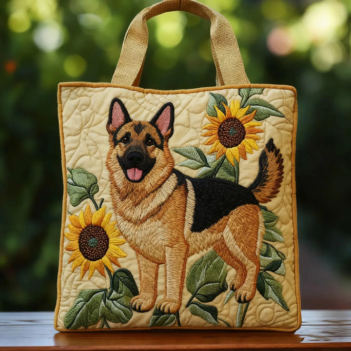 Dog Lover Quilted Tote Bag