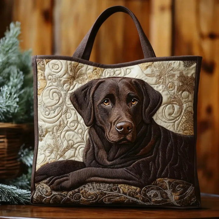 Dog Lover Quilted Tote Bag