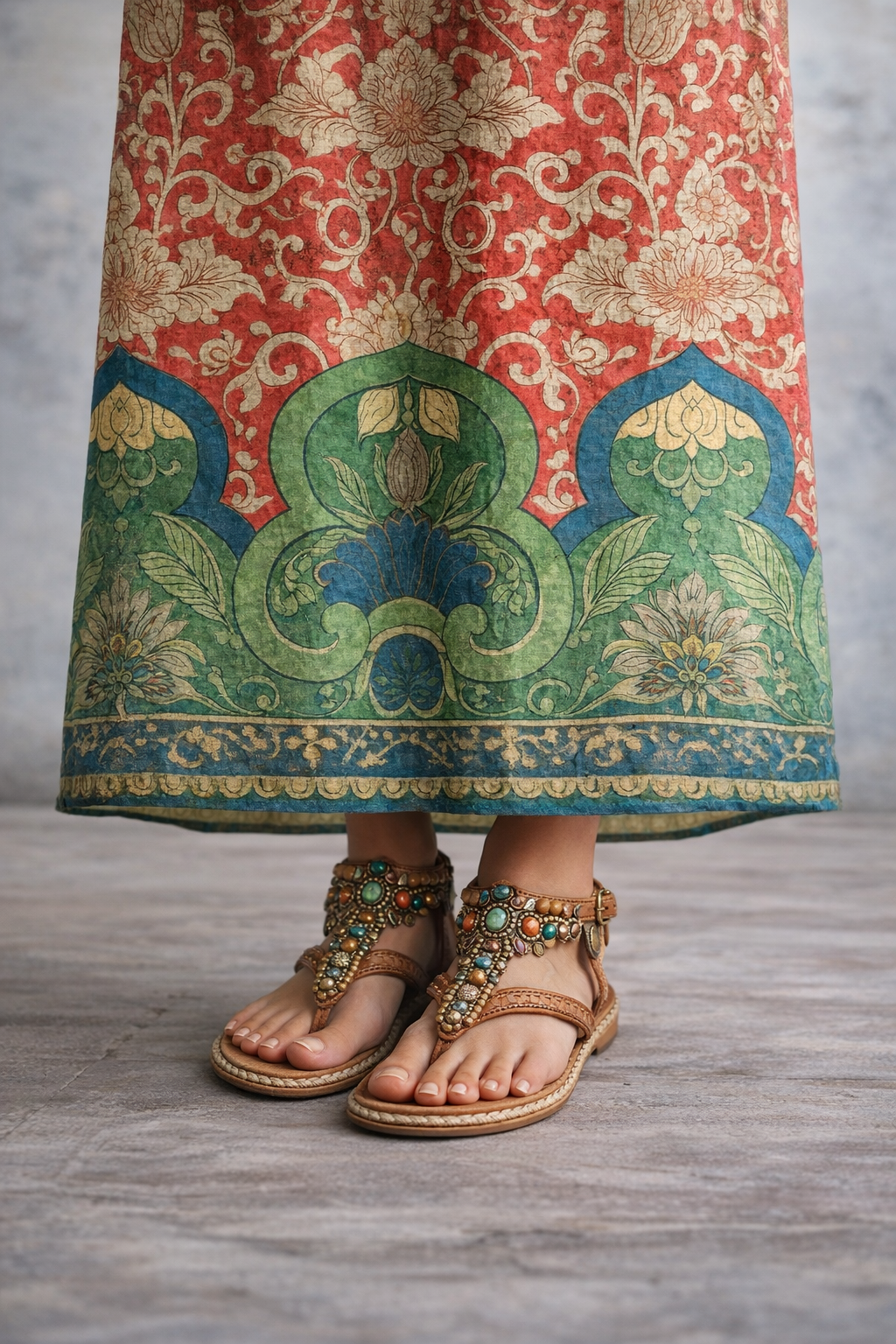 Judith | Vintage Floral Maxi Dress