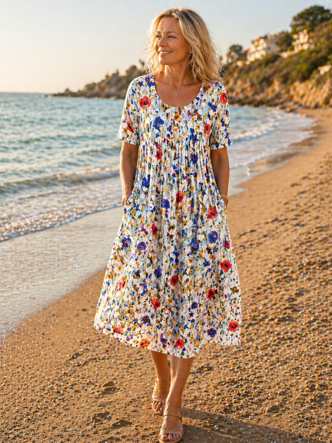 Harper | Elegant Dress with Tummy Coverage
