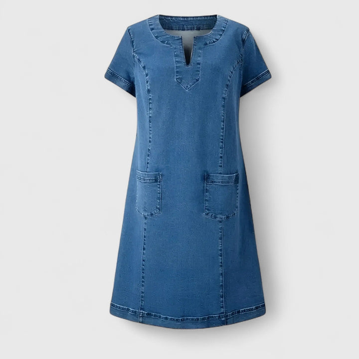 Spring Denim Shirt Dress