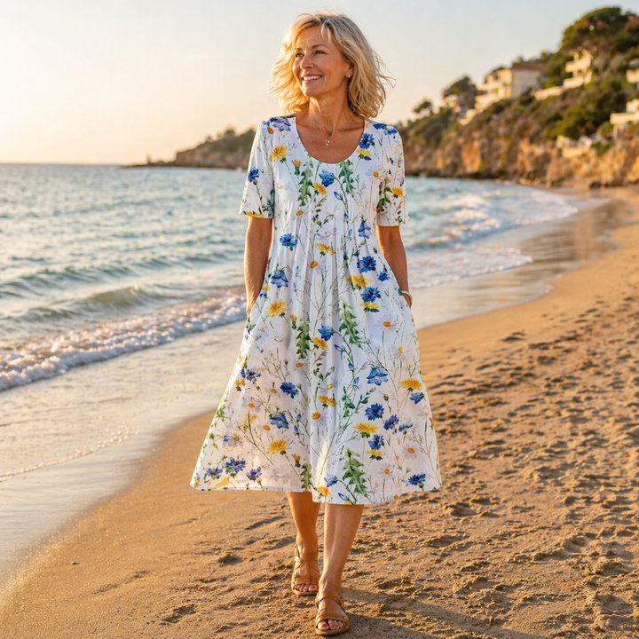 Harper | Elegant Dress with Tummy Coverage