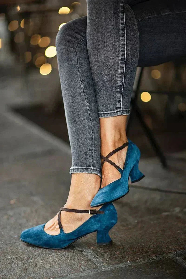 Amber | Elegant Strap Mid-Heels