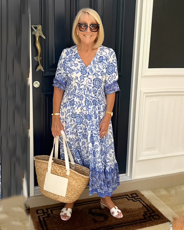 Keisha | Graceful V-Neck Dress