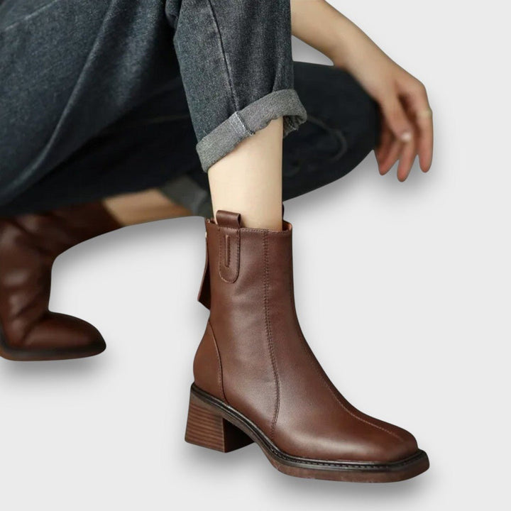 Fien | Classic Leather Ankle Boots