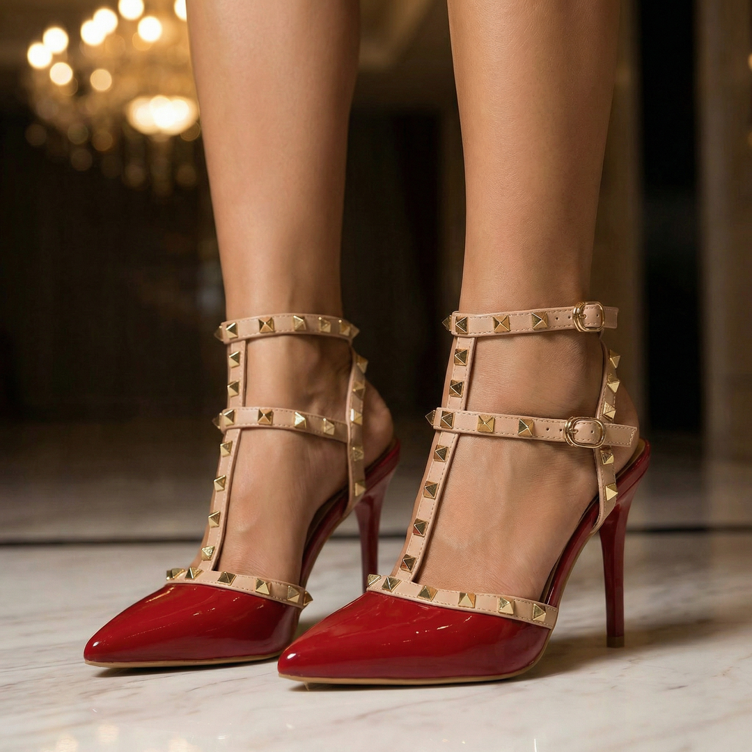 Clara Studded Pump Heel