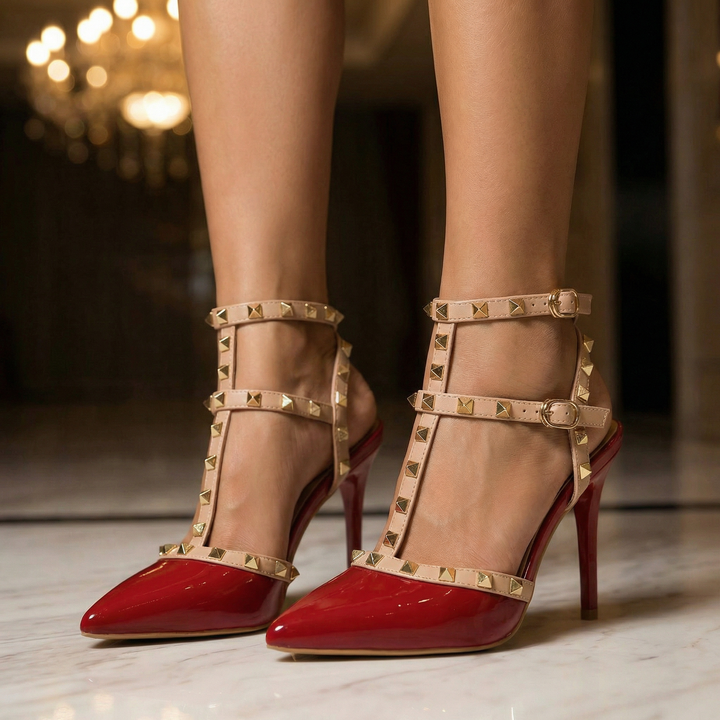 Clara Studded Pump Heel
