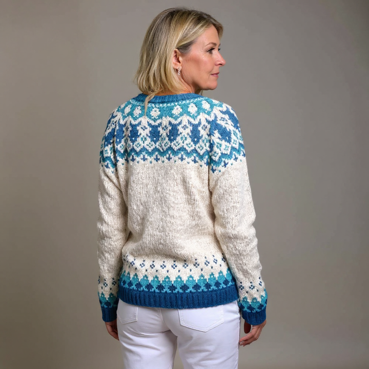 Eva | Vintage Icelandic Wool Cardigan