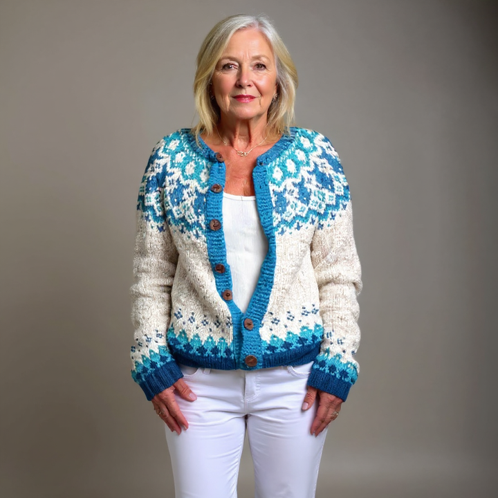 Eva | Vintage Icelandic Wool Cardigan
